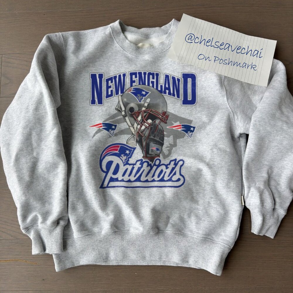 Vintage New England Patriots Football Sweatshirt, Retro NFL Patriots Shirt Tee